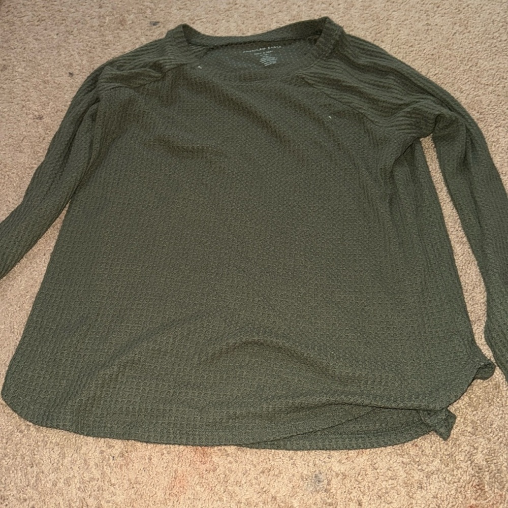 Green Long Sleeve Top